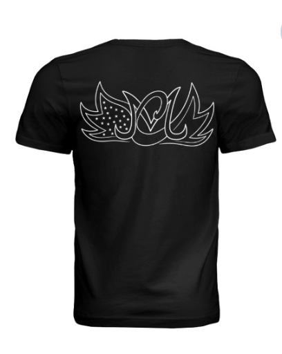 CM Logo Front & Back Tee - Black