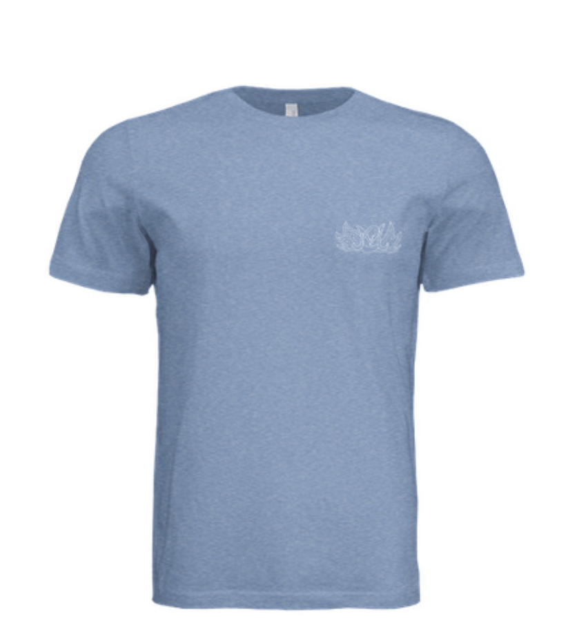CM Logo Front & Back Tee - Blue